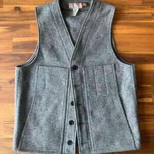 Filson Men's Mackinaw Wool Vest Size Medium/40 Gray Vintage